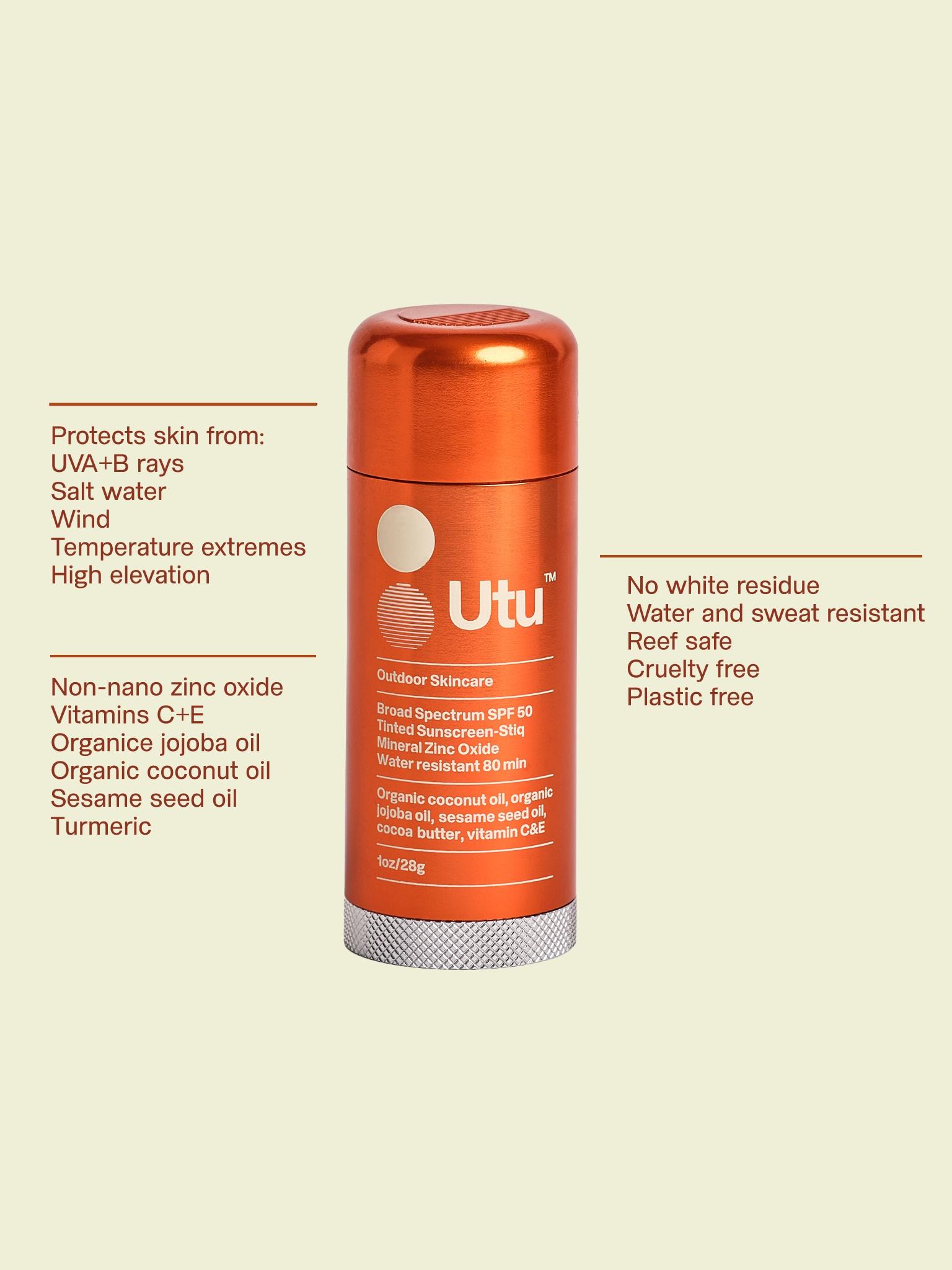 SPF50 Stick Clean Mineral Sunscreen Vit C+e Jojoba And Sesame Oil Lightly Tinted
