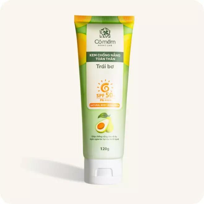 Kem Chống Nắng Toàn Thân Trái Bơ / Natural Body Sunscreen