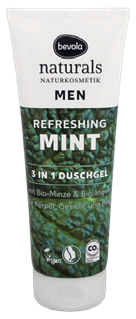 Bevola Naturals Men Refreshing Mint 3 in 1 shower gel